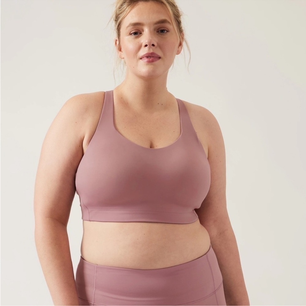 Athleta Advance Purple Athletic Sports Bra Size 32DD